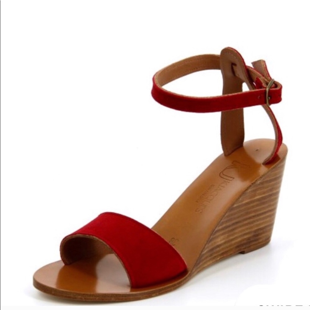 New K. Jacques Sandaigne Wedge Sandals